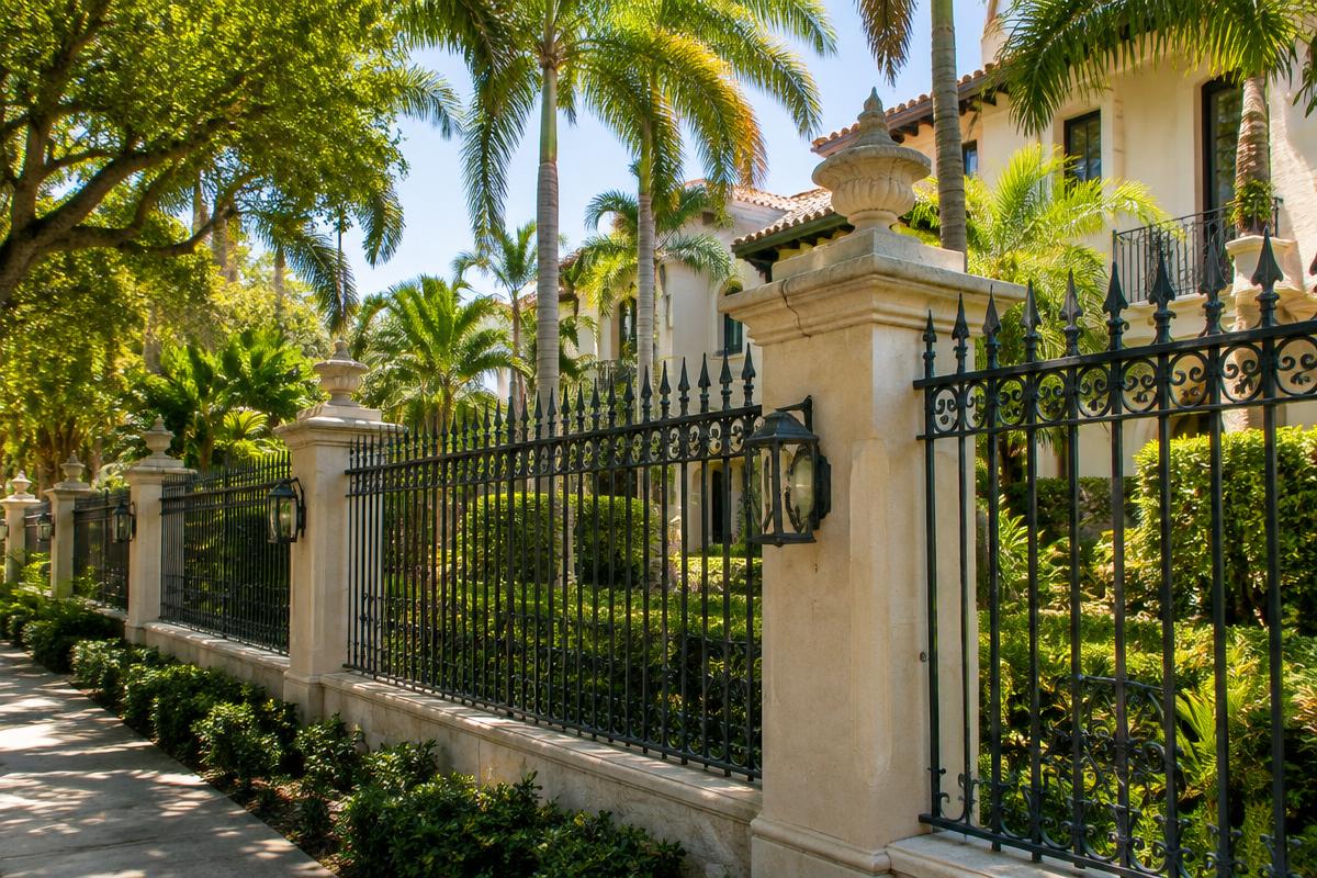 Wrought Iron & Ornamental Steel Fencing in South Florida